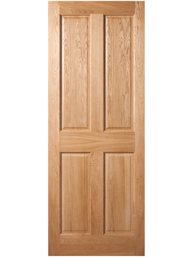 4 PANEL PREFINISHED WHITE OAK DOOR