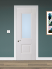 Albany White Primed Glazed Door