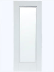 AMSTERDAM WHITE PRIMED DOOR CLEAR GLASS